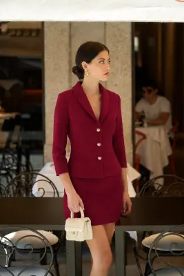 Margaux Cotton Tweed Two Piece — photo 1