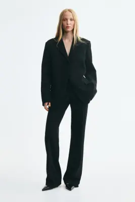 Blazer oversize avec dos ouvert - Noir — photo 1