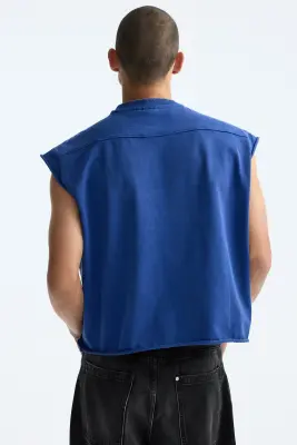 Débardeur boxy Oversized Fit - Bleu vif — photo 3