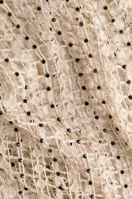 Top façon crochet - Taupe clair — photo 5