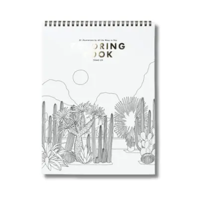 Carnet de coloriage pour adultes Cactus & Plants — photo 1