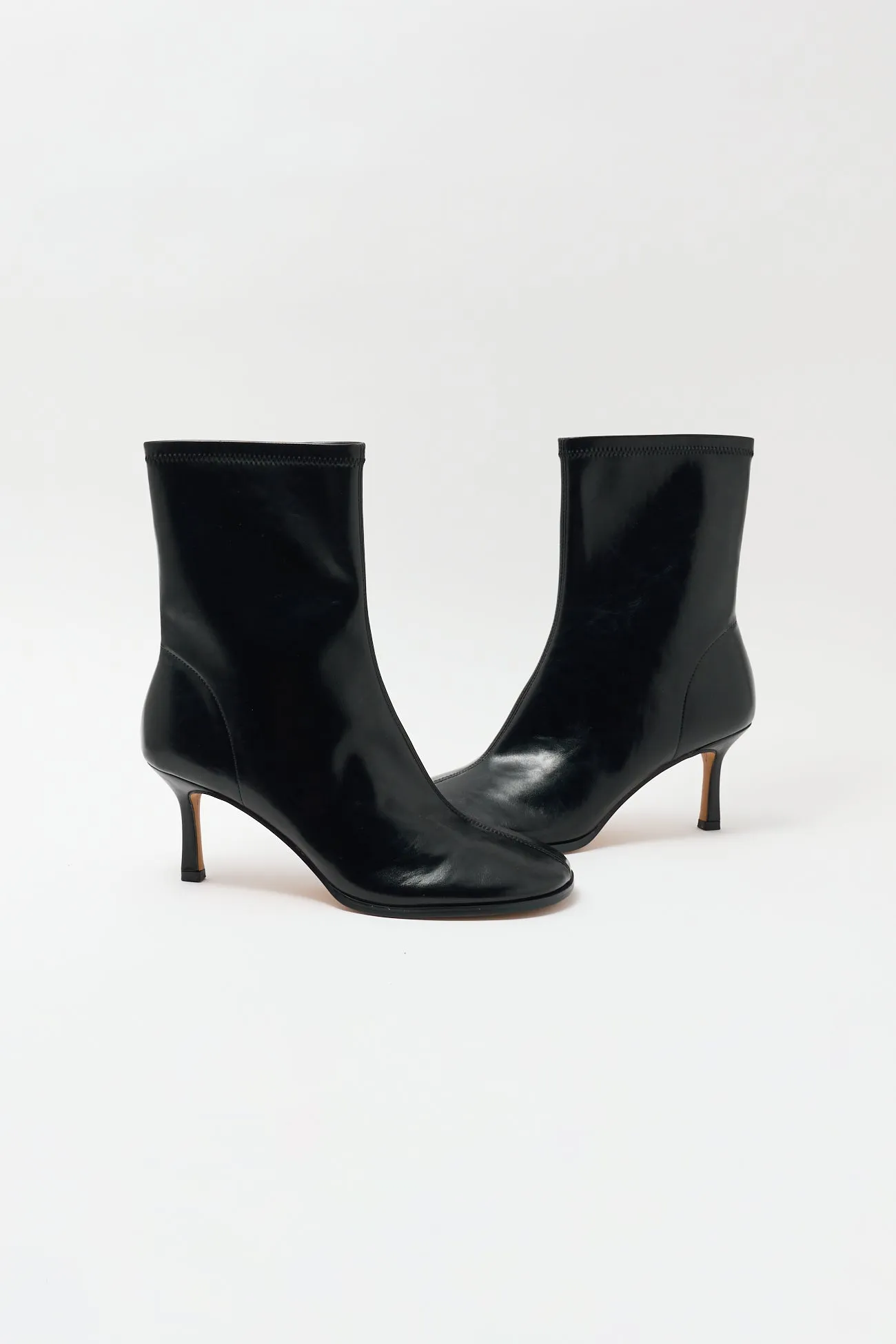 Boots zippées à talon Femme