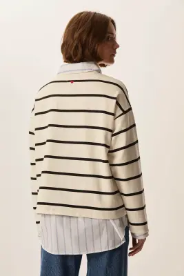 Tee-shirt Felizou Creme/Noir — photo 5