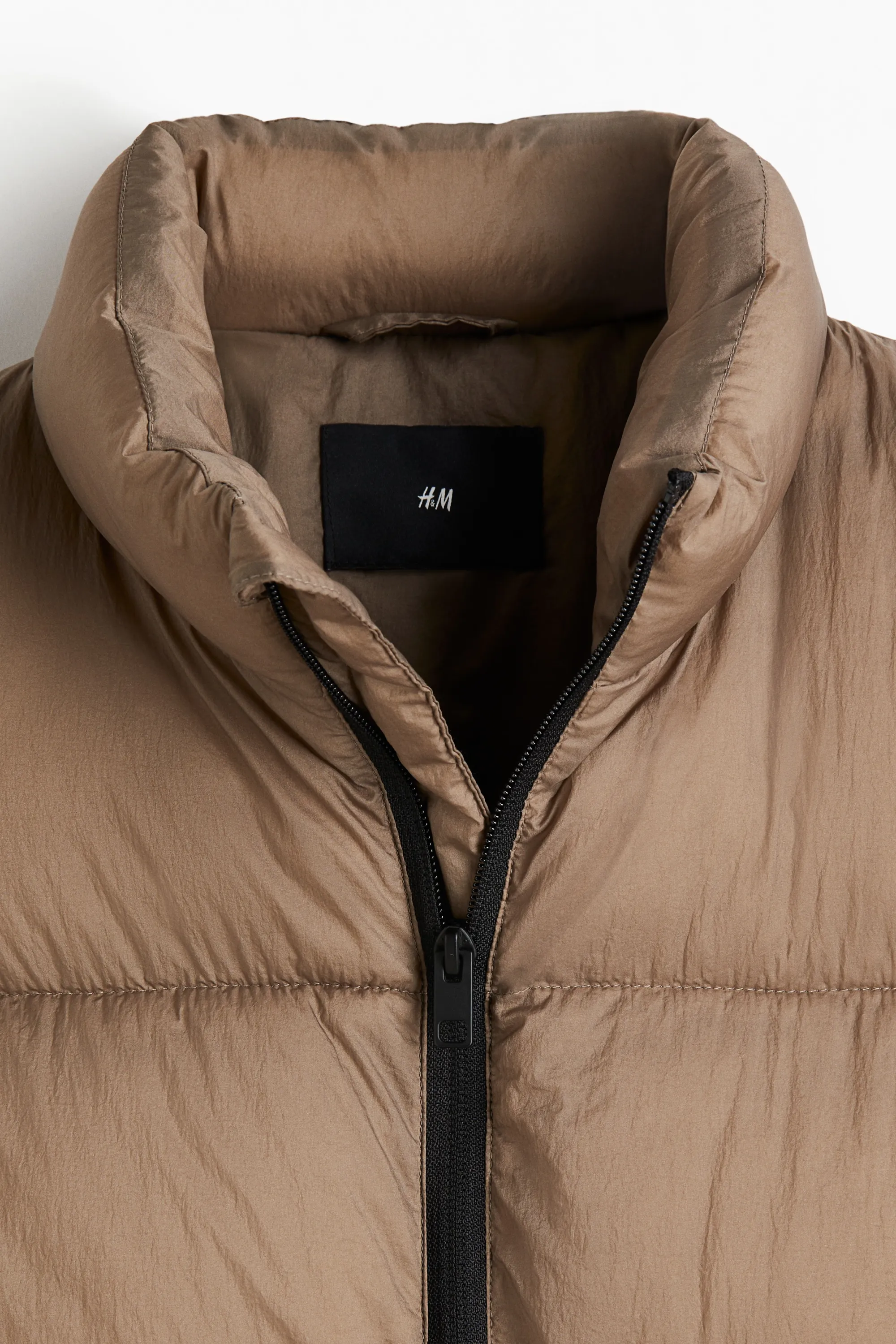 Doudoune sans manches déperlante Regular Fit - Beige foncé
