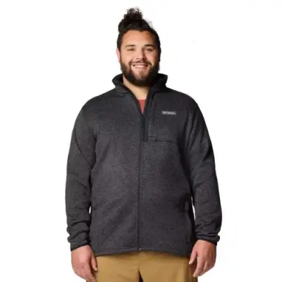 COLUMBIA SWEAT CHINE ZIP Noir — photo 1