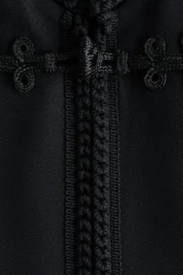 Veste courte avec détails tressés - Noir — photo 4