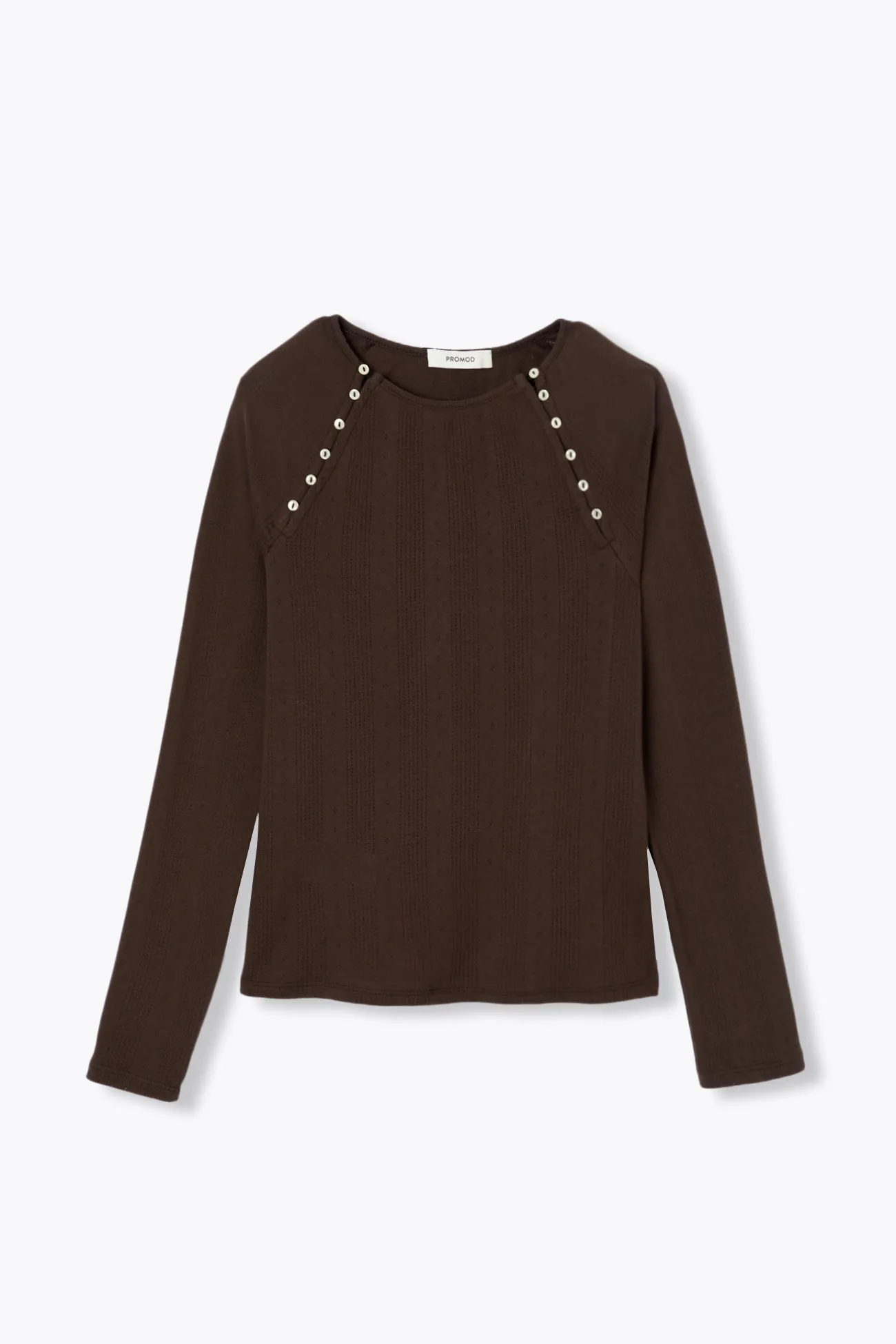 T-shirt en coton pointelle