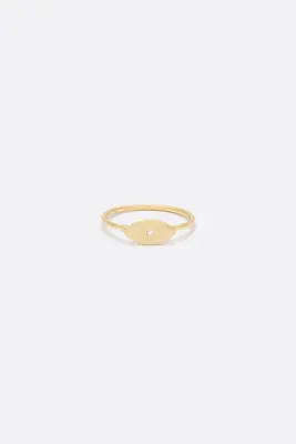 BAGUE GABIN - Or blanc 18 carats — photo 1