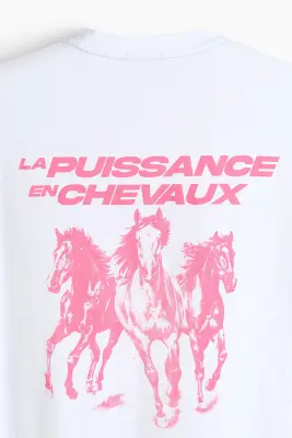 T-shirt de sport boxy DryMove™ - Blanc/La Puissance — photo 5