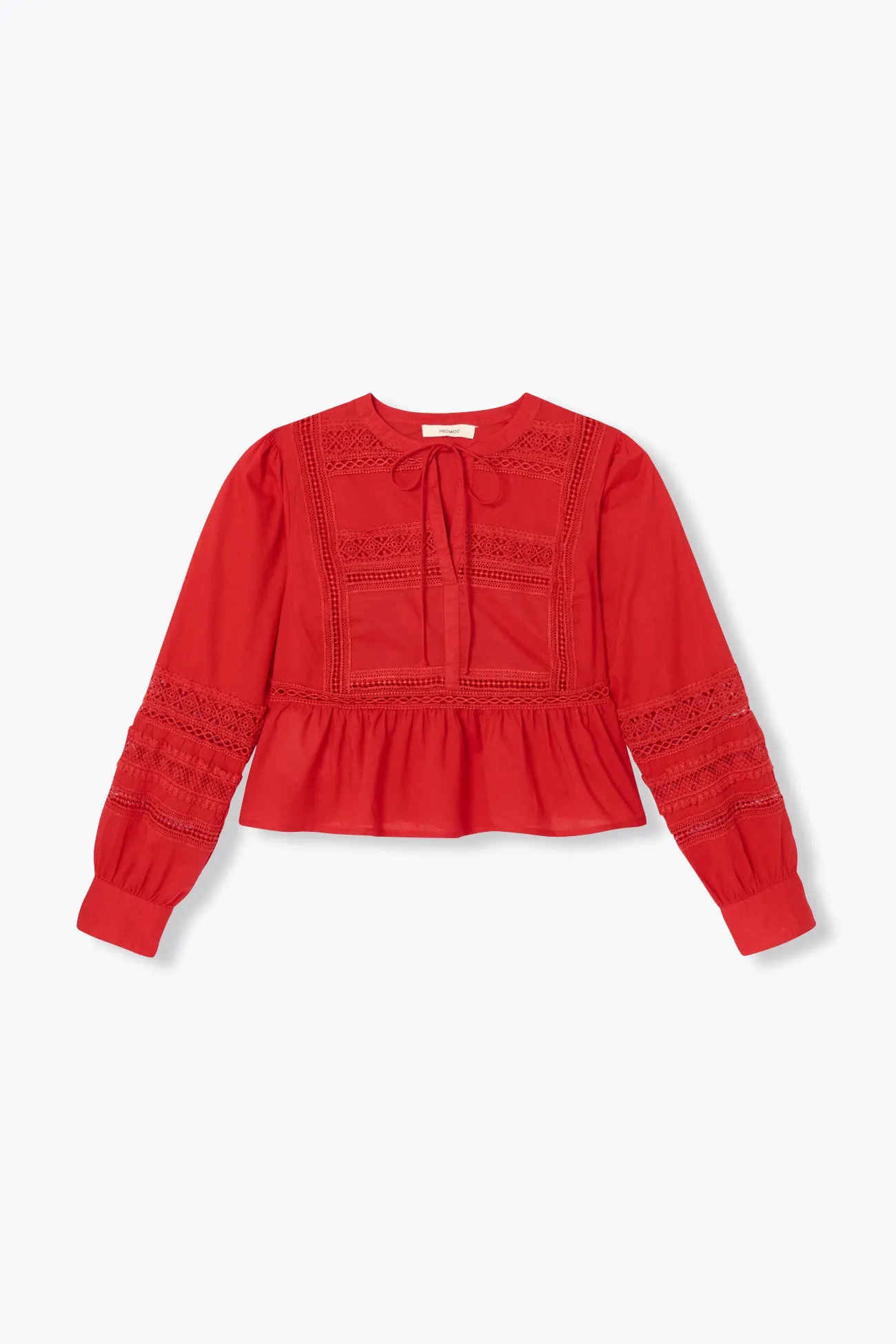 Blouse détail dentelle Femme