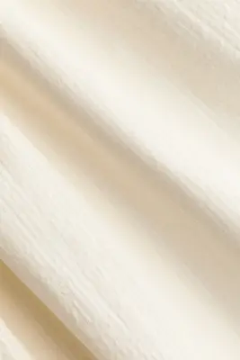 Robe smockée en seersucker - Crème — photo 3