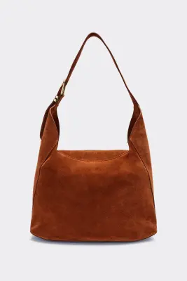 Sac Gala croûte de cuir brique — photo 4