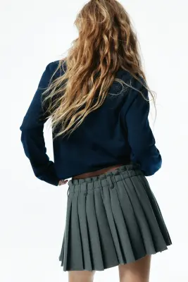 Pull avec cordon de serrage - Bleu foncé — photo 2