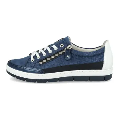Baskets Remonte D5826-15 Bleu Marine - Lacets Grande Pointure Femme — photo 2