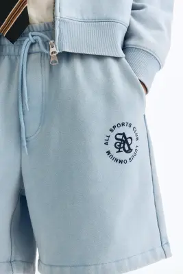 Short Relaxed Fit - Bleu clair/All Sports Club — photo 2