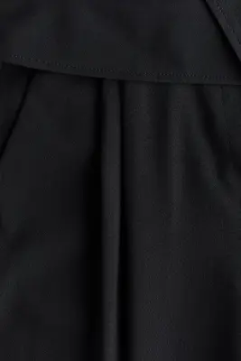 Short Bermuda avec ceinture repliée - Noir — photo 5