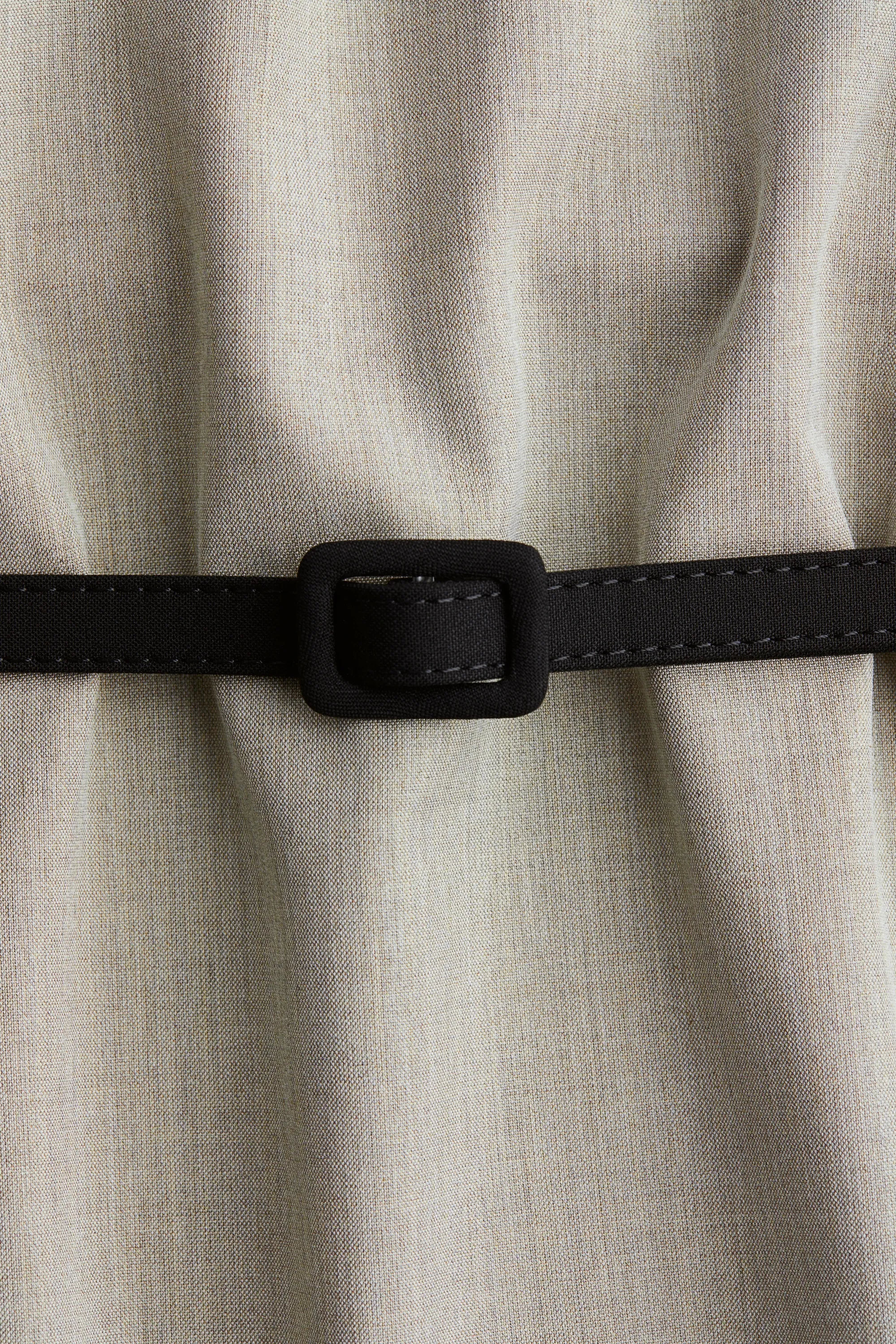 Robe avec ceinture - Gris clair chiné