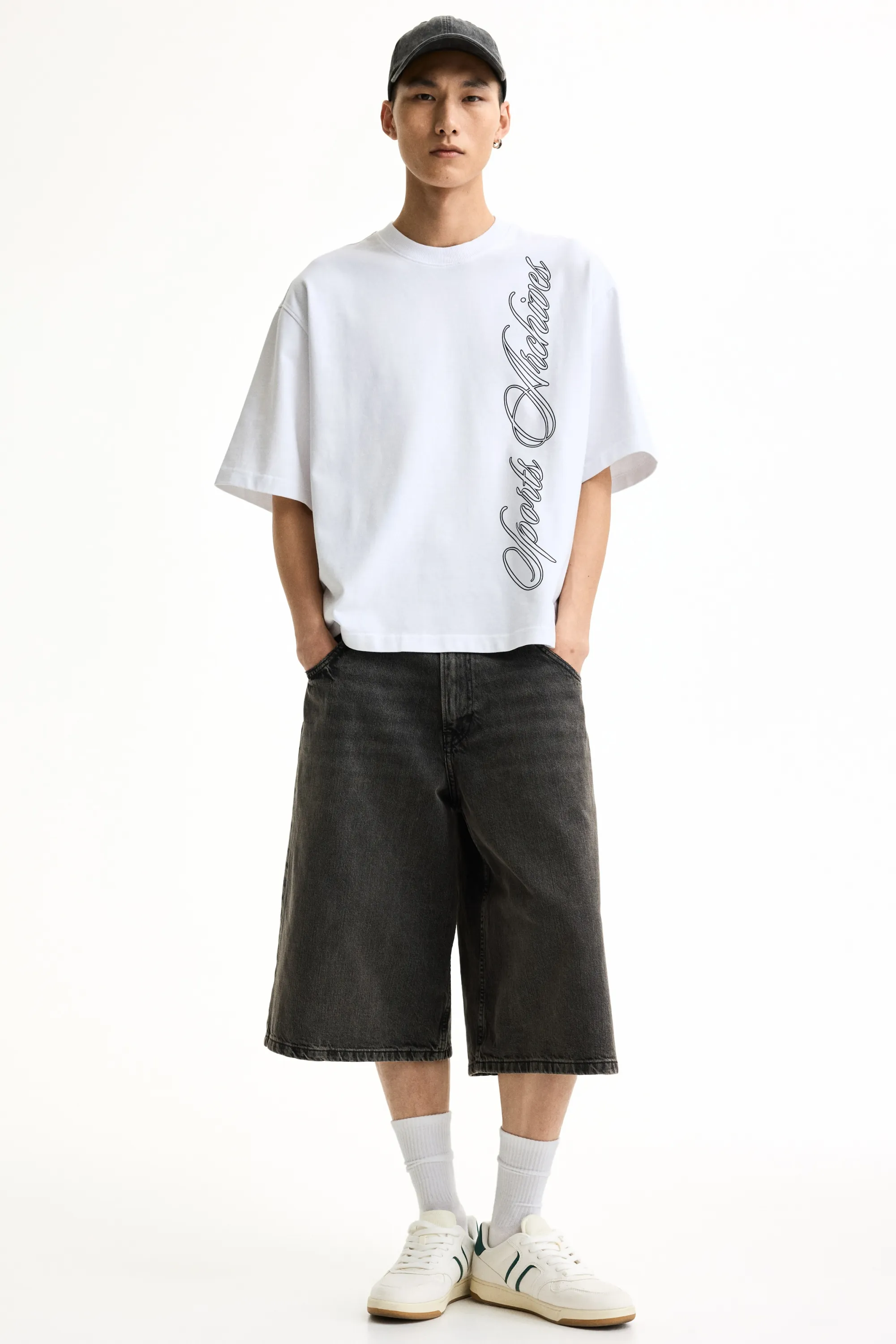 T-shirt imprimé Oversized Fit - Blanc/Sports Archives