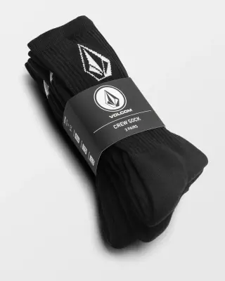 Chaussettes volcom full stone 3-pack – black — photo 2