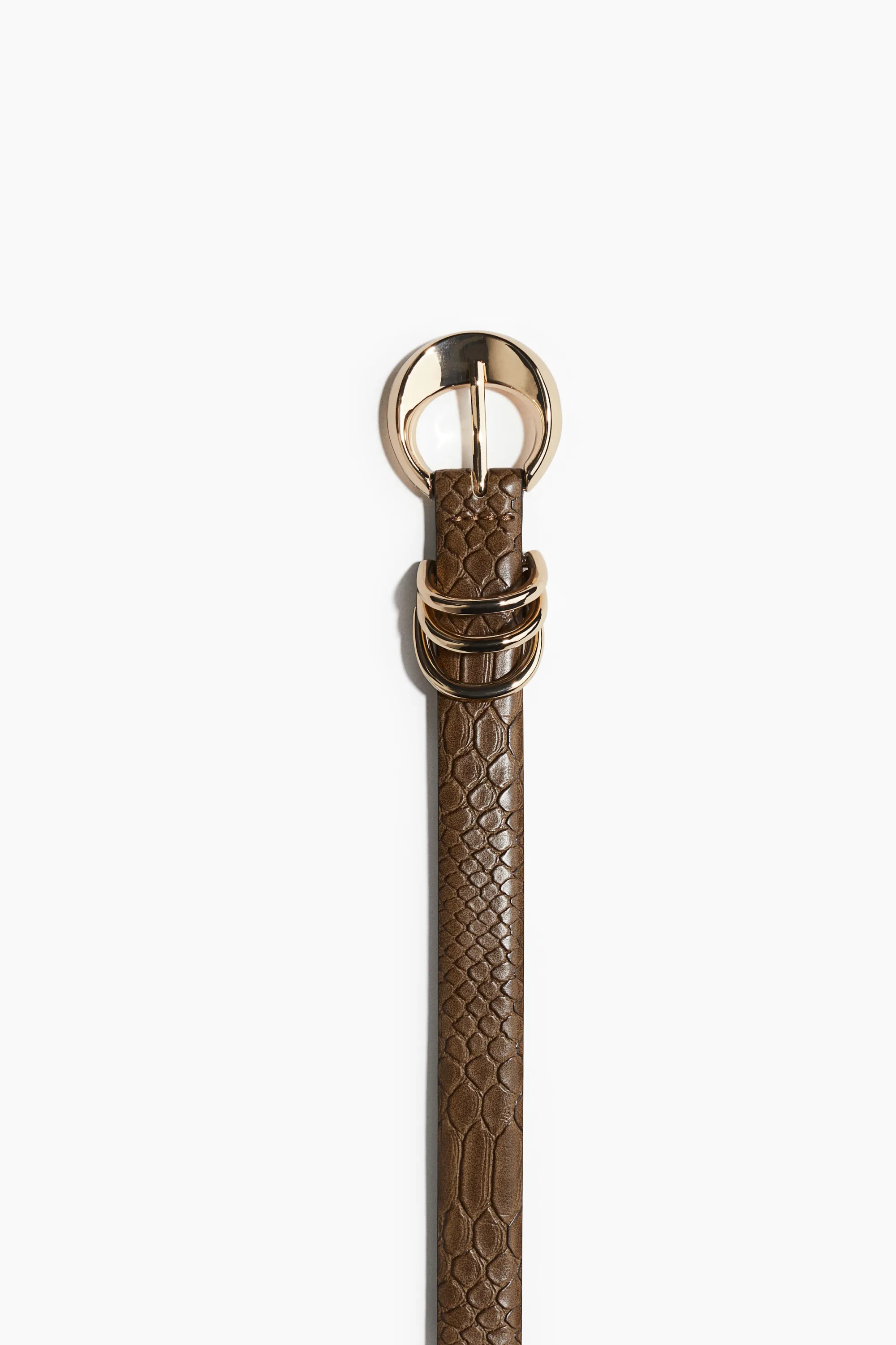 Ceinture - Beige/motif peau de serpent