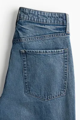 Slim Straight High Jeans - Bleu denim — photo 2