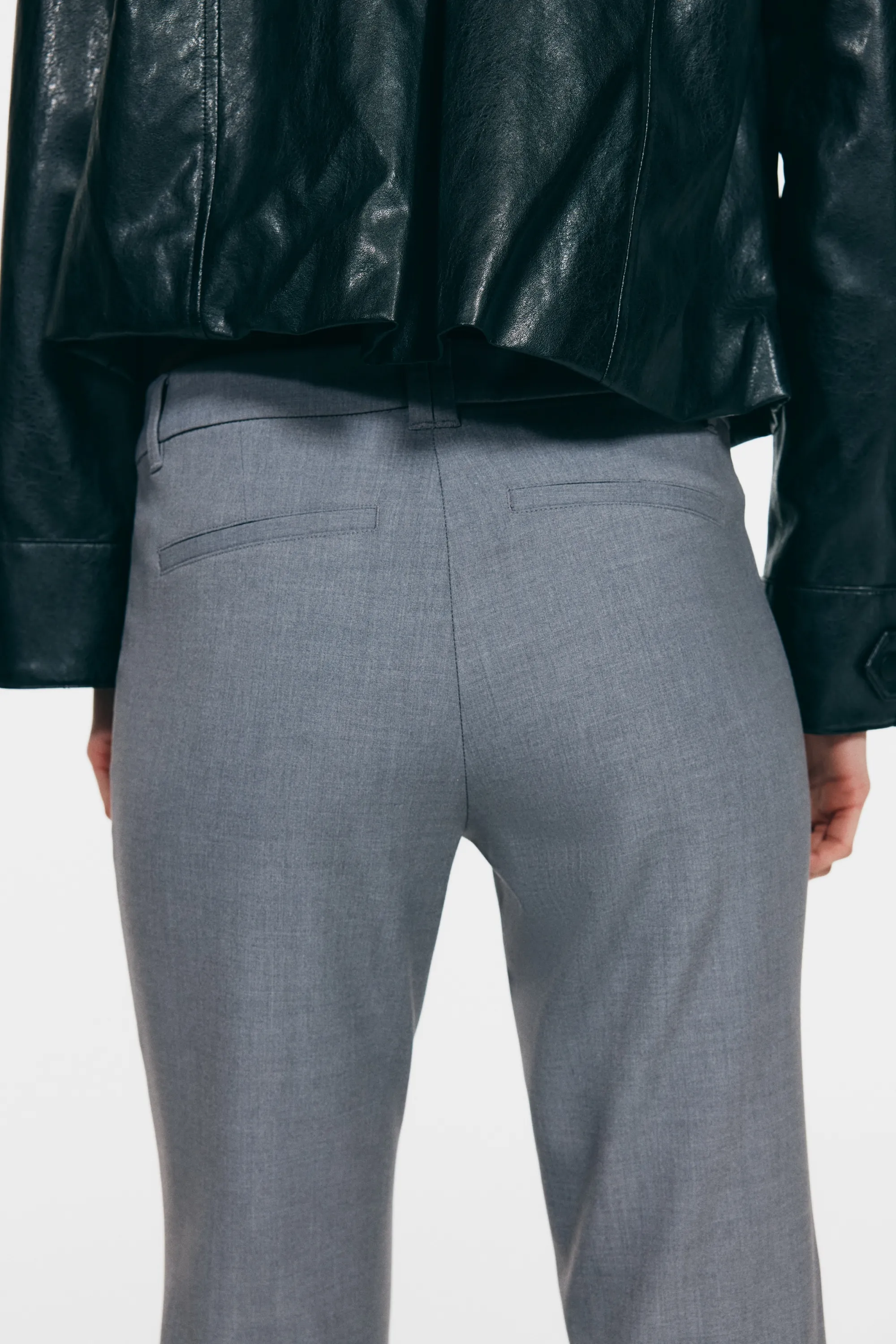 Pantalon chic évasé - Gris