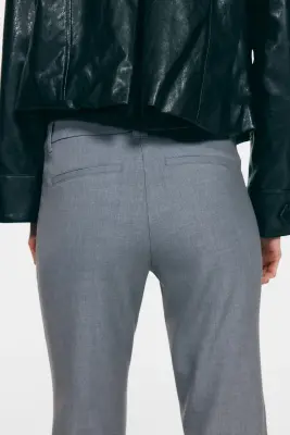 Pantalon chic évasé - Gris — photo 1