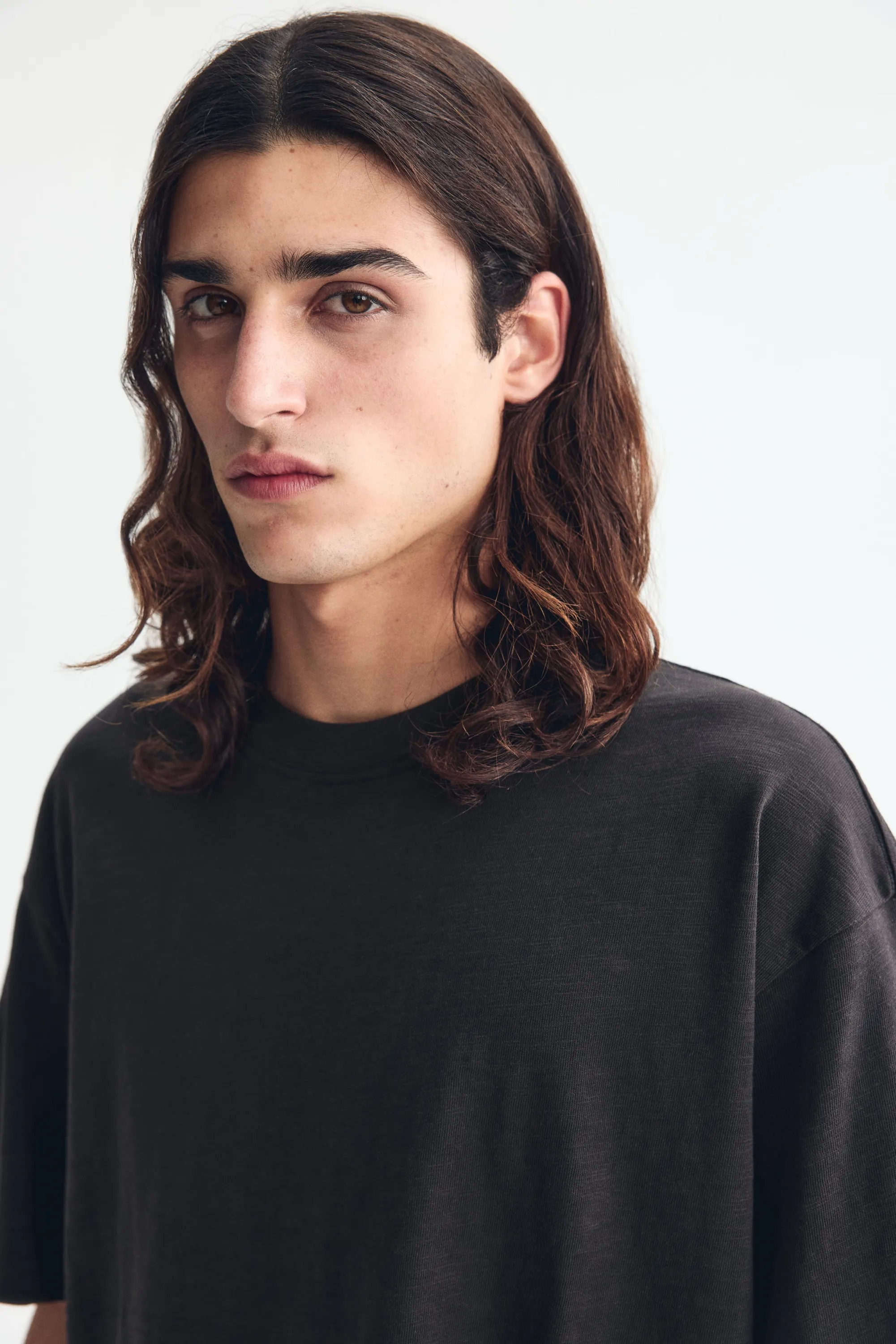 T-shirt Relaxed Fit en coton - Noir