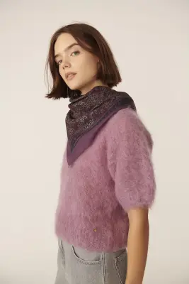 Foulard Nydou Golden Framboise — photo 2