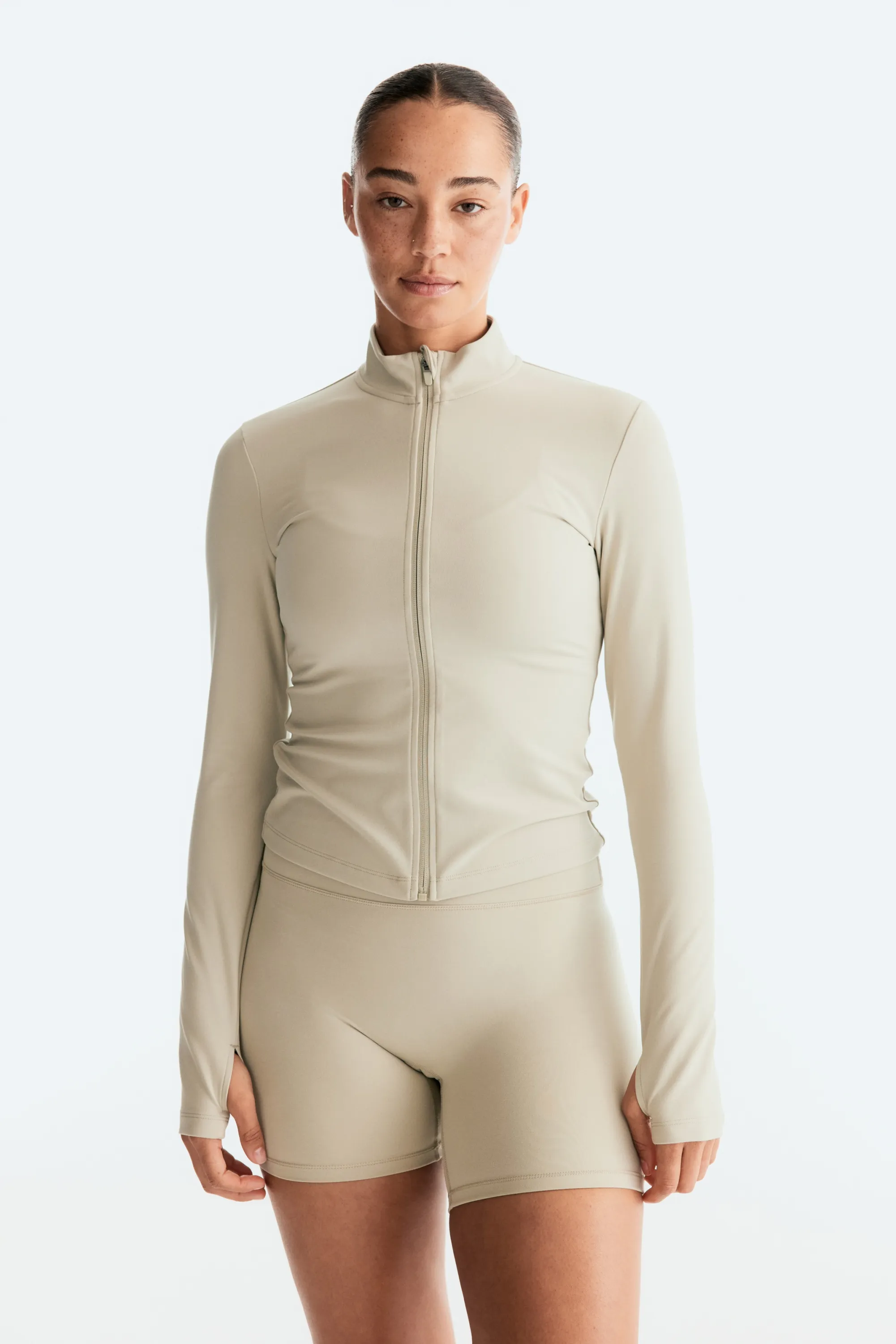 Veste de sport zippée SoftMove™ - Vert sauge