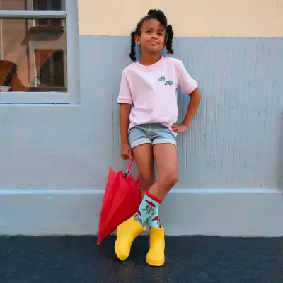 Chaussettes enfant Pigeons Parapluie Coucou Suzette — photo 4