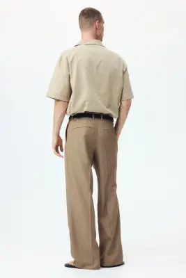 Pantalon chic Loose Fit - Beige — photo 4