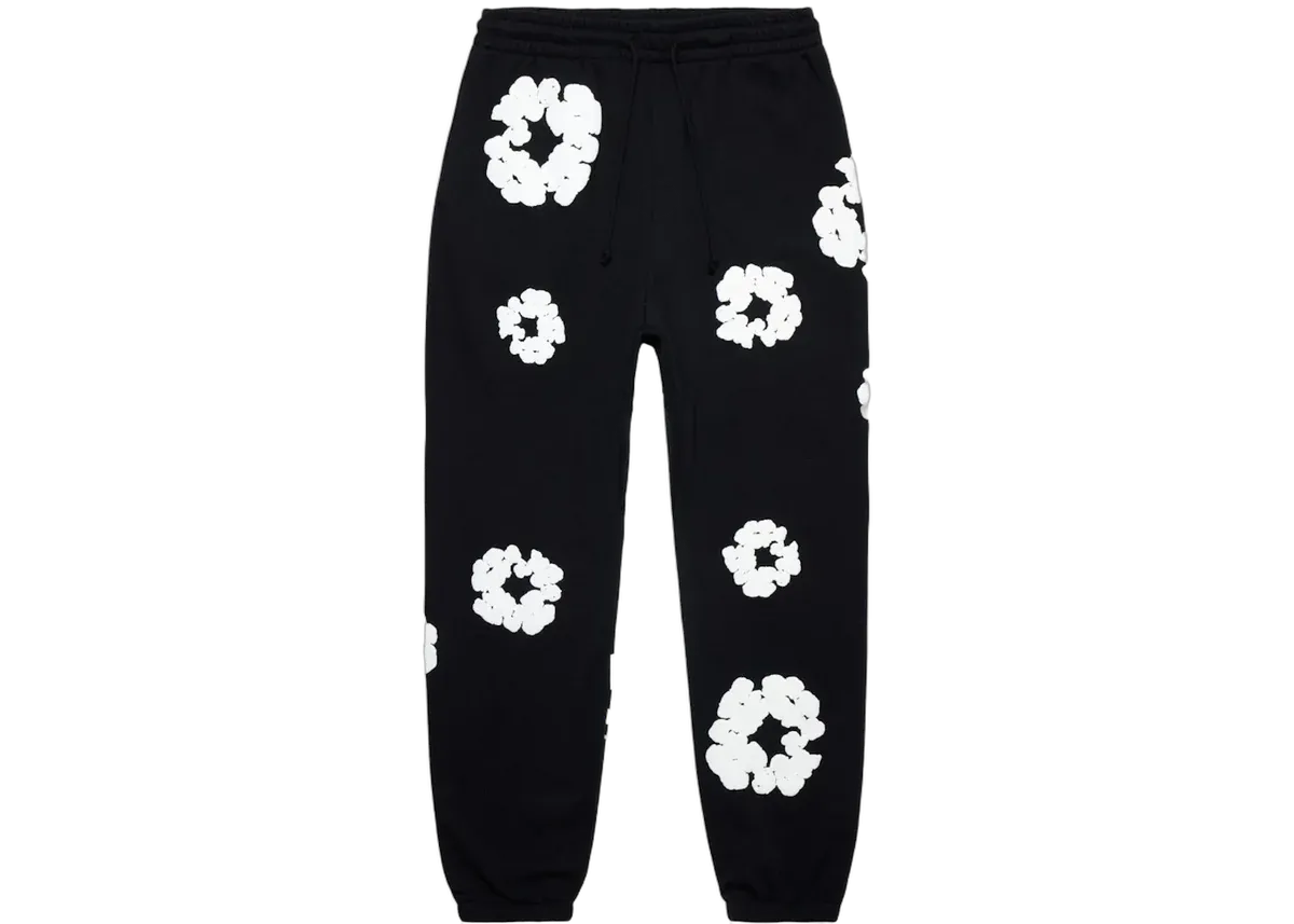 Denim Tears The Cotton Wreath Sweatpants Black