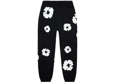 Denim Tears The Cotton Wreath Sweatpants Black — photo 1