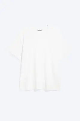 T-shirt carré décontracté transparent - Blanc Voilé — photo 3