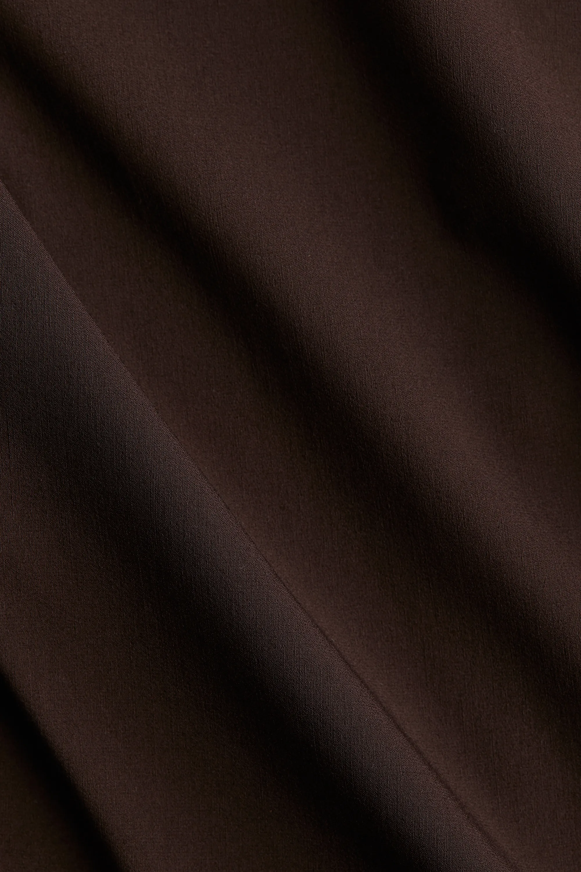 Robe à encolure carrée - Marron foncé