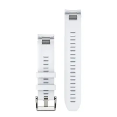 Bracelet de montre Garmin MARQ QuickFit 22mm Silicone blanc avec boucle argent 010-13225-06 — photo 2