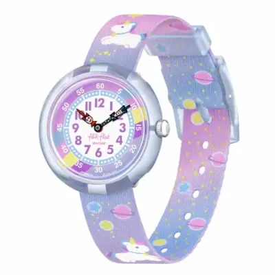 Montre enfant pédagogique Flik Flak FBNP213 - CUDDLY UNICORN — photo 1