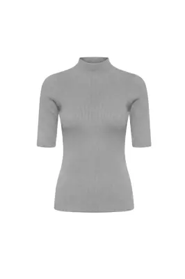 Sia Merino Wool Top - Grey — photo 5