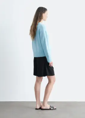 Pull décontracté en maille - Bleu clair — photo 5