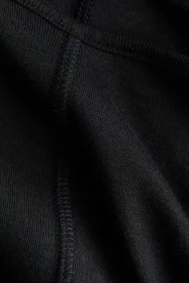Top découpé en coton pima - Noir — photo 3